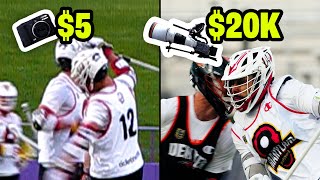 $5 VS $20K Camera Shooting Lacrosse
