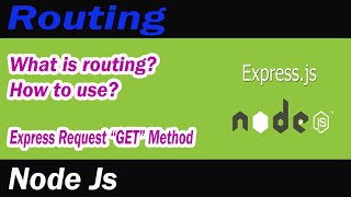 ExpressJs Routing Part-02 | What is routing? | Request GET Method in Hindi