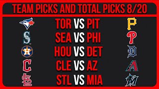 MLB Picks Today 8/20/25 | MLB Picks & Predictions Today 8/20/25