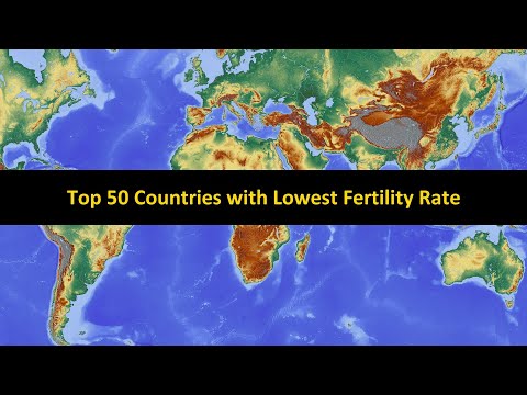 Top 50 Countries with Lowest Fertility Rate