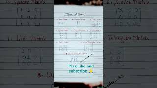 #types of matrices