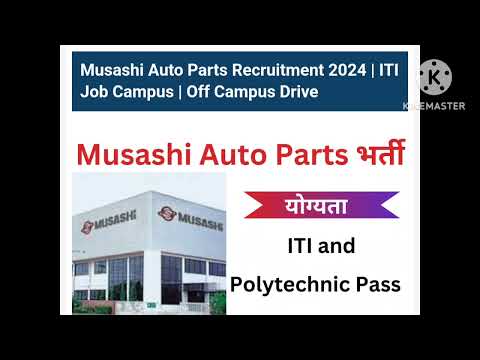 @hotspotstudyjunction iti job//automobile job//polytechnic jobs//private job vacancies // Musashi auto part