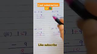 Cool 😎 substraction #maths  #fastmath  #mathstricks  #substractiontricks  #shortsyoutube