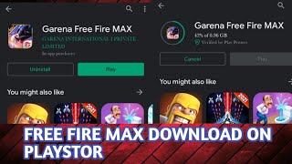 FREE FIRE MAX DOWNLOAD ON PLAYSTOR #freefiremaxdownload #shorts #freefirelive #freefiremaxlive