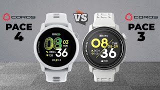 COROS PACE 4 vs COROS PACE 3 Smartwatch Comparison