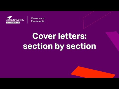 Cover Letters: Section by Section