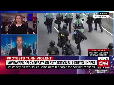 Jamie Metzl discusses the demise of democracy in Hong Kong on CNN, 12 June 2019