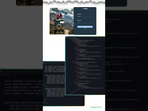 Modern Login - Registration Page | Slide Animations | HTML & CSS