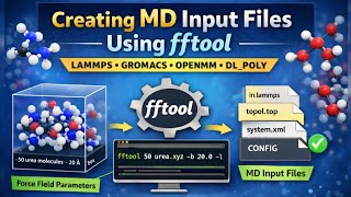 Creating MD Input Files Using fftool (LAMMPS, GROMACS, OpenMM, DL_POLY)