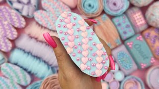 [ASMR] Soap boxes with glitter foam and starch★Crushing soap ★4K★ 비누를 부수다