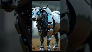 MechaMoo: The Futuristic Cyber Cow Revolutionizing AI Farming!" #aibeasts #aiinnovation #shorts