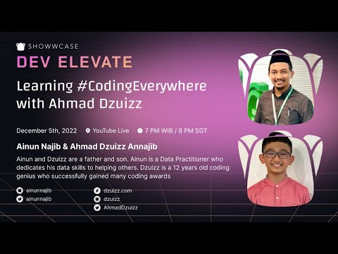 Learning #CodingEverywhere with Ahmad Dzuizz