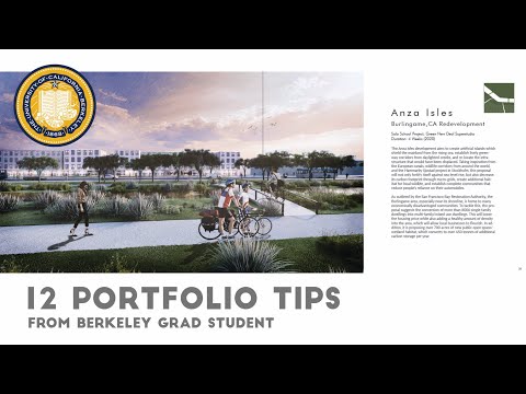 12 PORTFOLIO TIPS & Flipthrough with UC Berkeley Grad Student | Architecture & Landscape