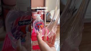 NO GLUE Clear Slime!? 🫧🤍 #slime #shorts