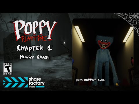 PS5 HORROR Clips – Poppy Playtime: Chapter 1 | Huggy Chase