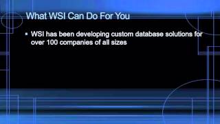 WSI - Database Development