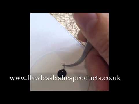 How to apply eyelash glue