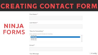 How to create Contact Form with Ninja Forms Plugin