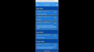 Virtual Diary App made with Flutter