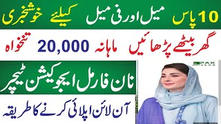 Literacy & Non Formal Education Jobs 2025 l Teach From Home l Apply Online Today