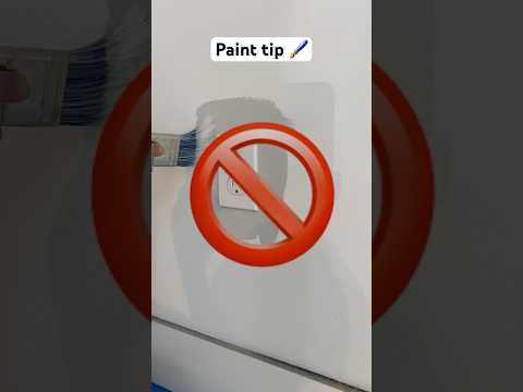 Right way of painting around outlets! #paint #painting #diy