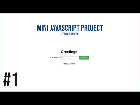 Build a Simple Greeting Web Page with HTML and JavaScript | JavaScript Mini Project