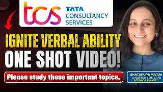 One Shot Last Minute TCS Smart & NQT Verbal | 100% Repeating | Beat the Timer Challenge