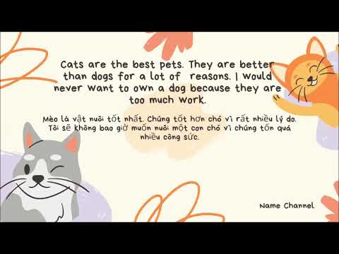 Story 22: Cats are the best pets - Learning Basic English Stories with #GinheoSchool