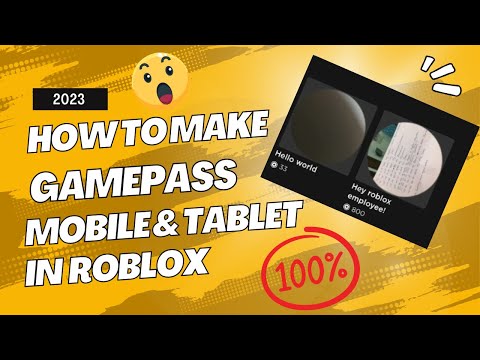How to make a Gamepass in Roblox USING Mobile & Tablet | EASY | RBLX Tutorial 2023