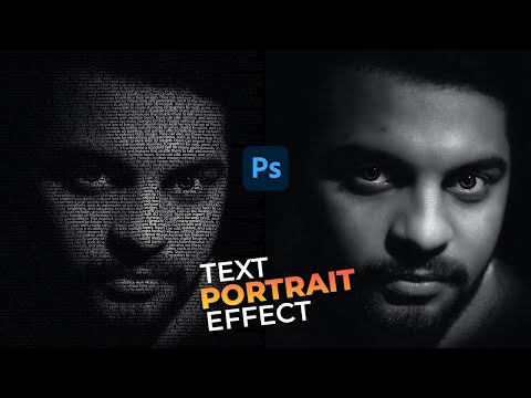 How to make portrait text effects in photoshop - Photoshop Tutorial