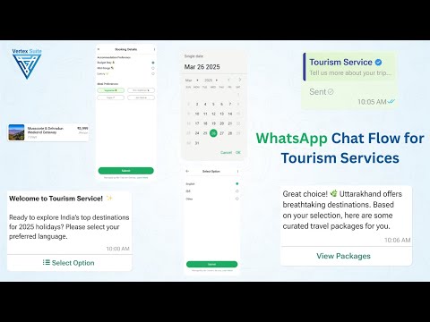 WhatsApp Chat Flow for Tourism Services for Upcoming Holidays 2025