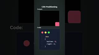 Learn CSS Positioning easily with #codeinvent #shorts
