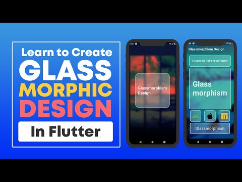 Create Glassmorphic Design in Flutter #khoobcoding