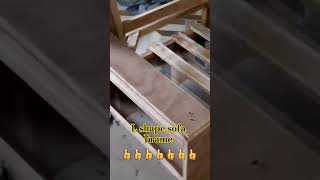 l shap sofa frame #sofaset #sofa #sofadecor #sofamodels #sofadesign #lshapesofa #sofaframe