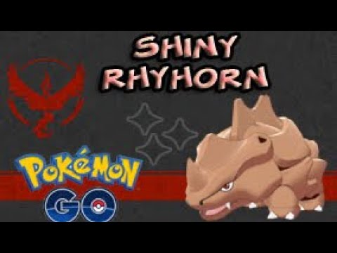 Pokémon Go - Shiny Rhyhorn Wild Encounter (Pokédex # 111)