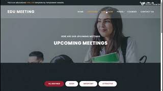 How to make College website Using HTML CSS Javascript Bootstrap project with source code