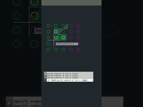 AutoCad #37 CP - Crossing Polygon Select Objects #shorts #autocad