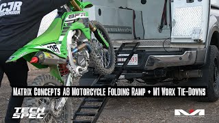 Tech Spec: Matrix Concepts A8 Motorcycle Folding Ramp + Matrix Concepts M1 Worx Tie-Downs Review