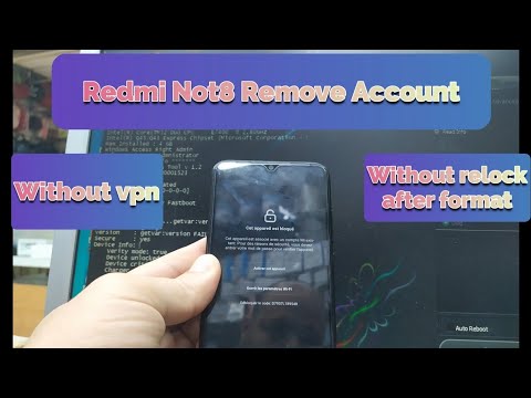 Redmi Note 8 (ginkgo) Remove Mi account without vpn and without relock after hard reset