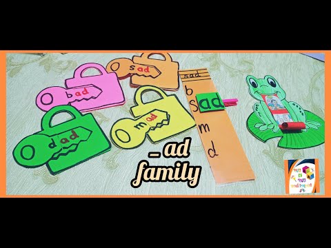 Reading CVC words ( short vowel a) video no 1 family ( ad)