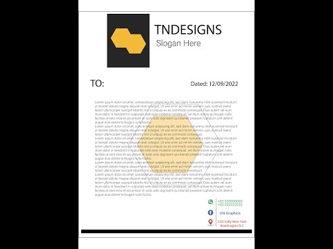 How to Design Letterhead in Adobe Illustrator CC 2018
