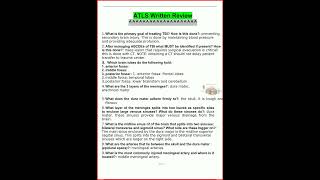 Atls Written Review Latest Update6085update video