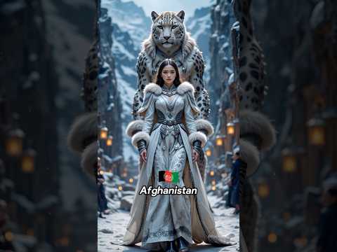 Part 05 | Countries as Fashion Queens with Giants Animals🔥#countries #aiart  #shorts