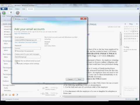 Windows Live Mail Setup