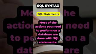 SQL Made Easy: SQL Syntax #dataengineer #devops #web #usa #india #nigeria #shorts