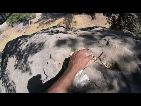 Stoney point LA climbing what feels like a V3