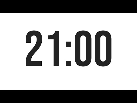 21 MINUTE TIMER - COUNTDOWN TIMER (MINIMAL)