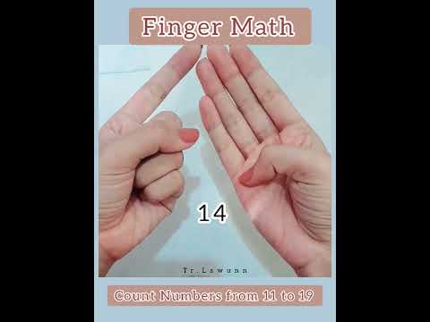 Abacus Math/Finger Math(part 3) Count from 11 to 19