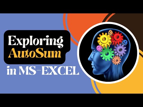 AutoSum in MS Excel | Sum, Average, ROUND, COUNTIF, Min and Max | #excel #learning #frombittoBYTES