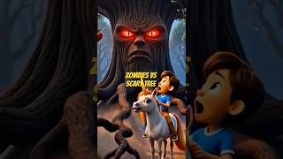 Zombies vs Boy vs Scary Tree | Scary Adventure (Part 1)#shorts